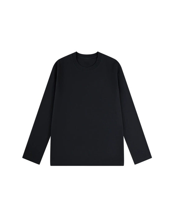 T-Shirt Herre Rund Hals Langærmet Slids