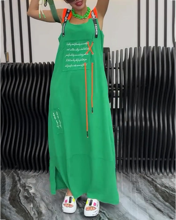 Kjole Ærmeløs Personlig Bogstavtryk