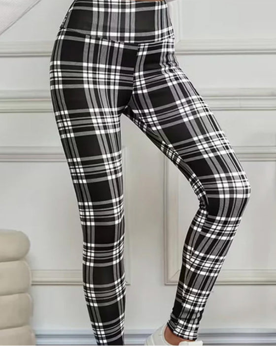 Leggings Ternet Tryk Termisk