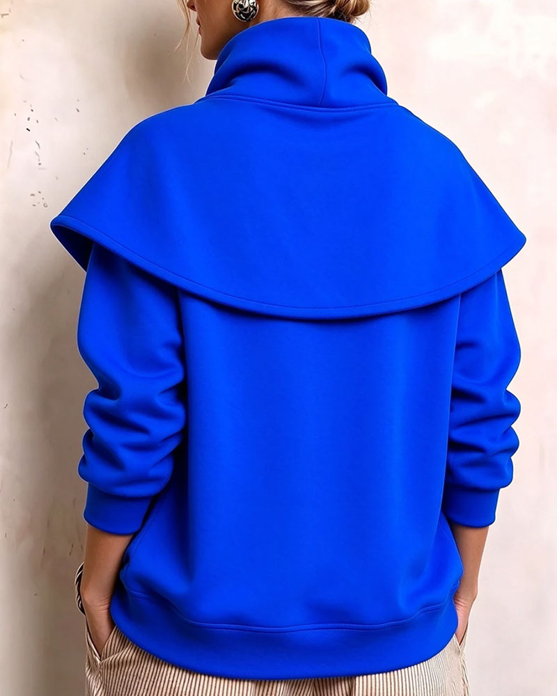 Sweatshirt Dobbeltlag Turtleneck