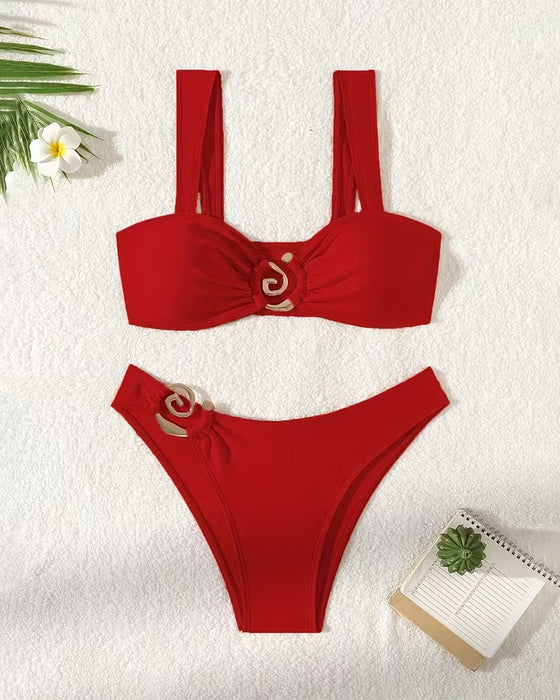 Bikini Metalbælte Splittet Sexet