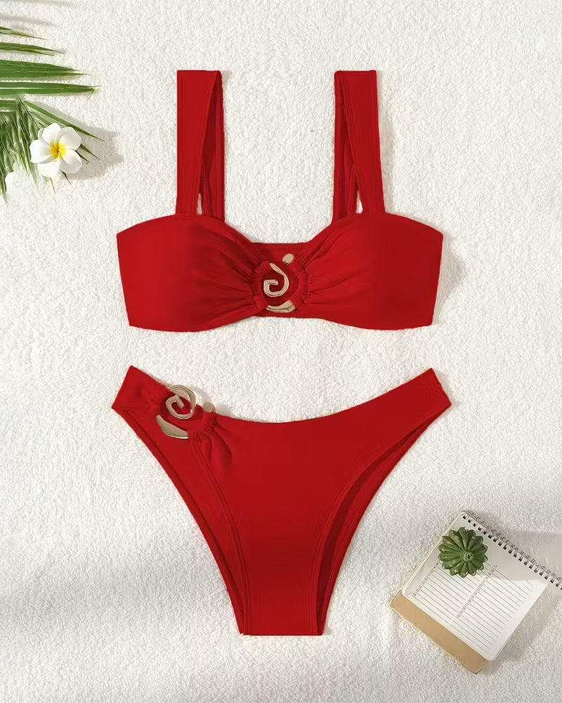 Bikini Metalbælte Splittet Sexet