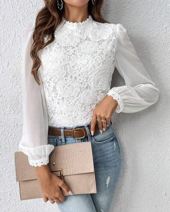 Top Blonder Langærme Elegant