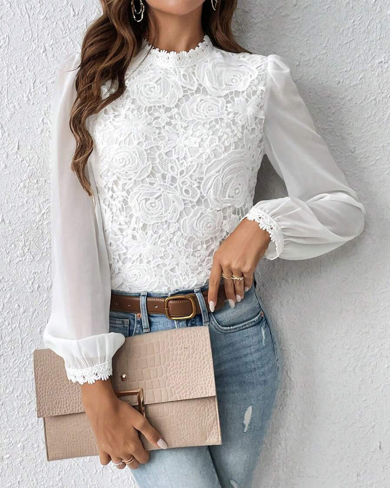 Top Blonder Langærme Elegant