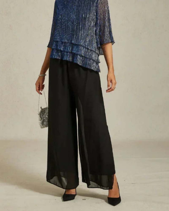 Stilfuld T-Shirt Med Rund Hals