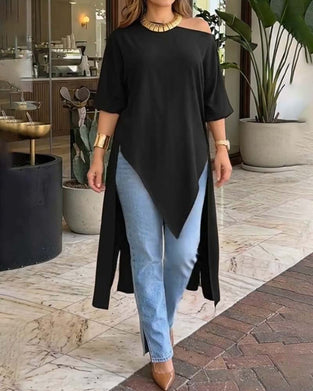 Bluse Enskulder Asymmetrisk