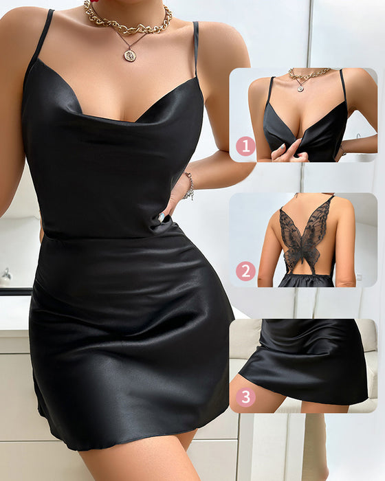 Natkjole Tynd Issilke Hængeremme