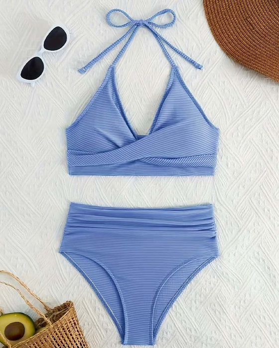Bikini Halter Høj Talje