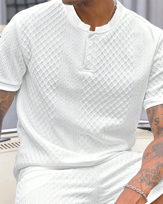 T-Shirt Herre Jacquard Ståkrave
