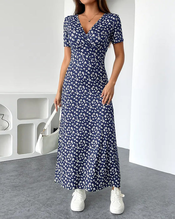 Kjole Sexet Elegant Mønstret