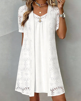 Kjole Marguerit Blonde Falsk Todelt