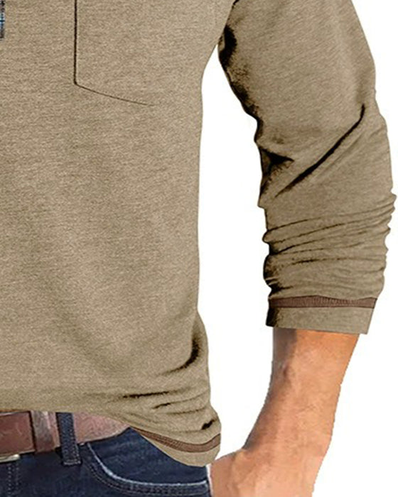 Bluse Herre Knap Revers Polo