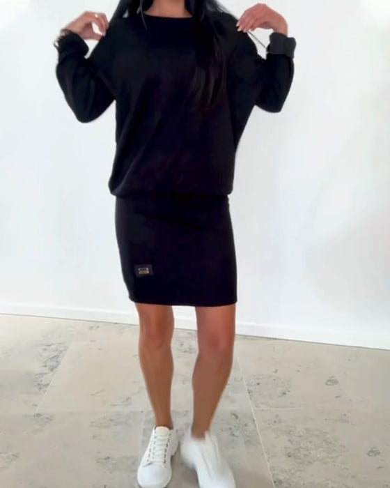 Kjole Langærmet Afslappet Tætsiddende