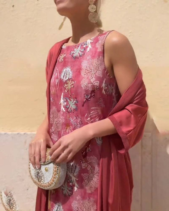 Sæt Ærmeløs Maxi Kjole + Matchende Cardigan