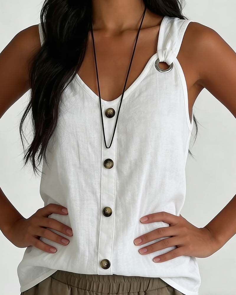 Tank Top Metalring Knap