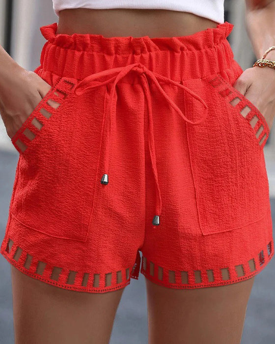 Shorts Gennembrudt Blonde Elastisk Talje
