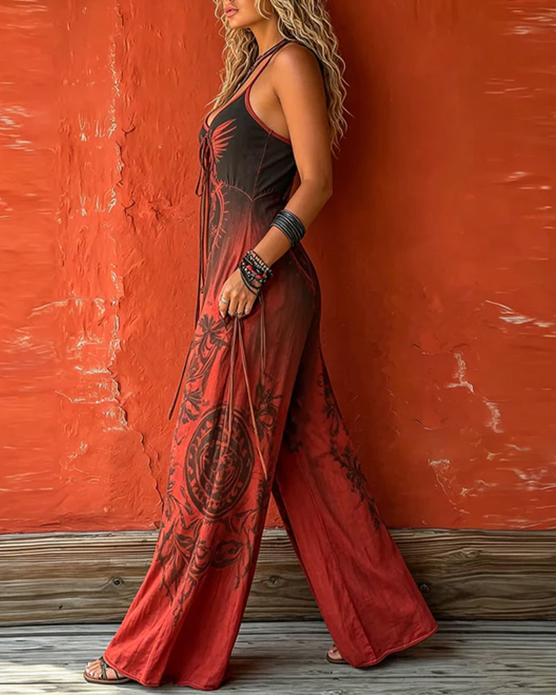 Jumpsuit Spaghettistrop Gradient Totem Bredt Ben