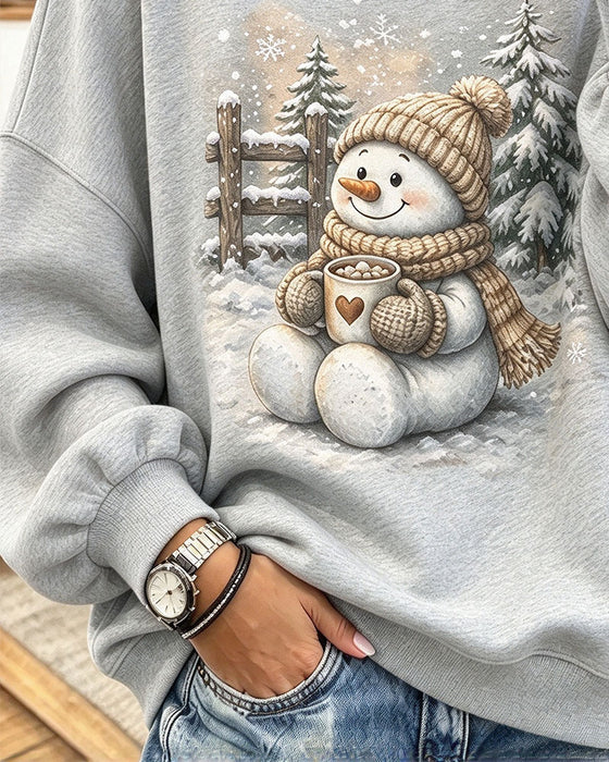 Sweatshirt Trykt Langærmet