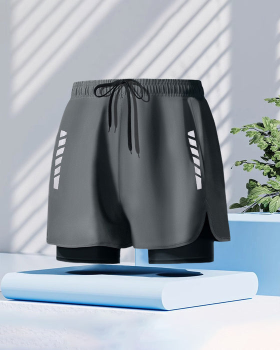 Herre Shorts Bokserstil Dobbelt Lag Beskedenhed