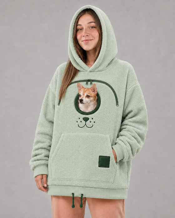 Hoodie Hætte Lynlås Kæledyr