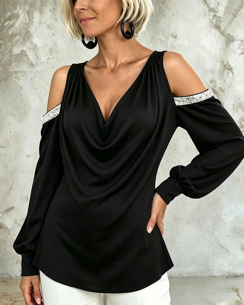 Bluse Casual Trendy Off-Shoulder