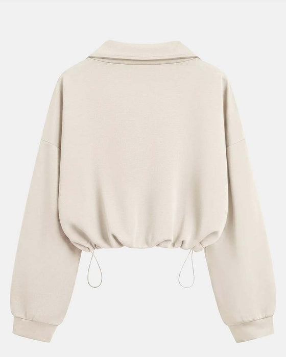 Sweatshirts Lynlås Talje Lang Ærme