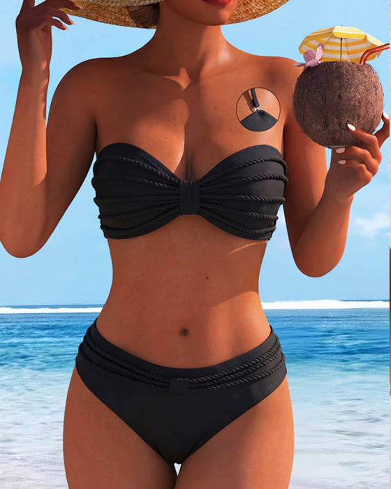 Bikini Ensfarvet Halsbånd