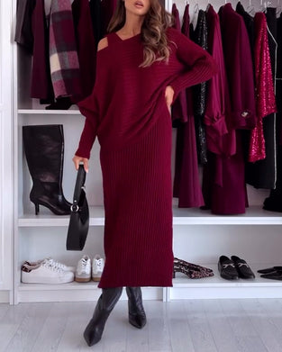 Sæt afslappet hofteholder nederdel mode sweater