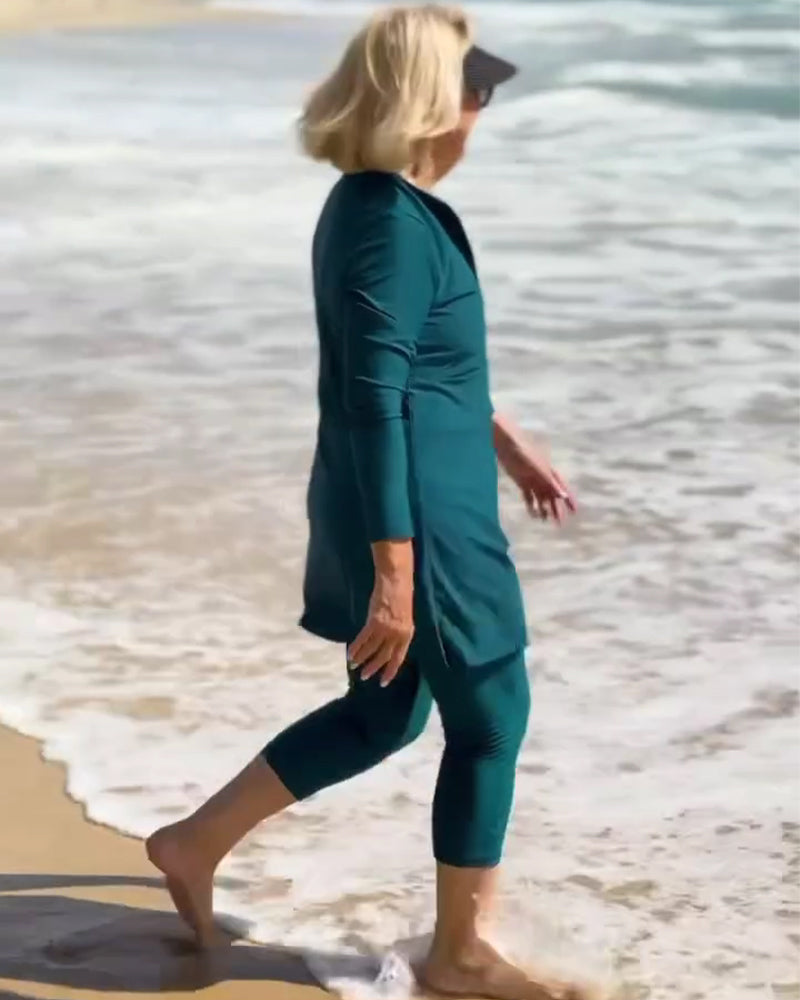 Tankini En Langærmet Solbeskyttelse