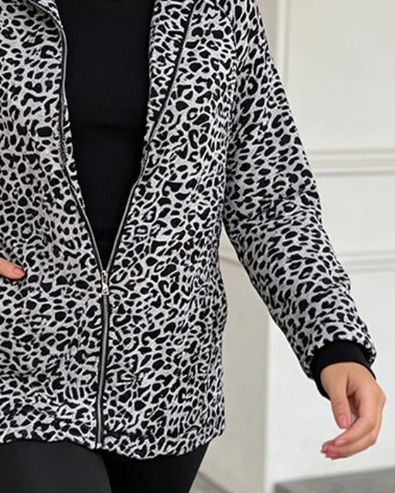 Frakke Leopard Ståkrave Lynlås