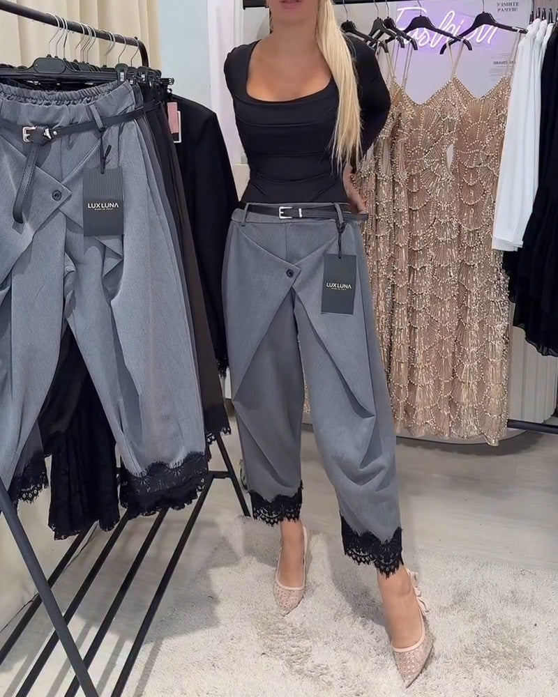 Bukser Modne Knipling Stiksning Harem