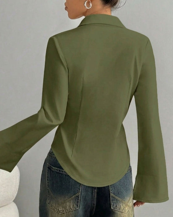 Eleganant Slim-Fit Damskjorte