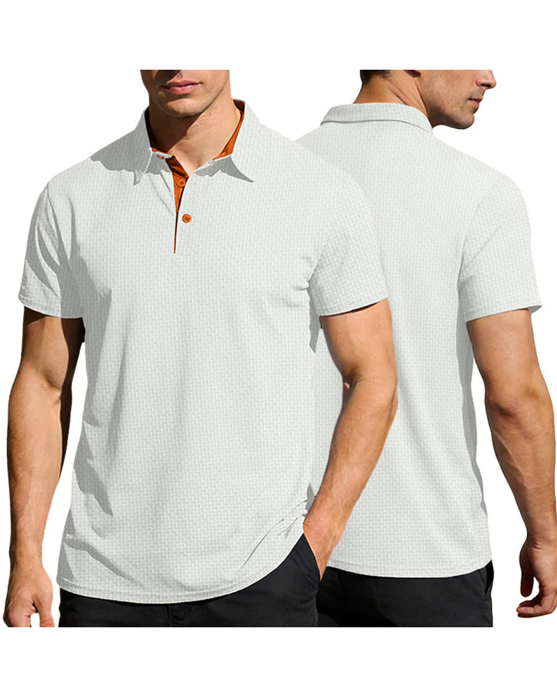 Herre T-Shirt, Ensfarvet, Korte Ærmer
