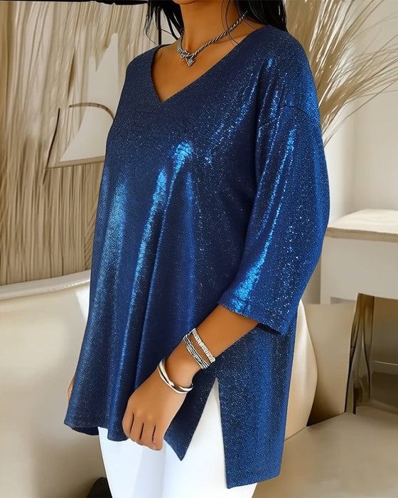 Toppe V-Hals Løs Modne