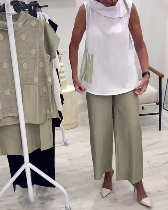 Dragt Ærmeløs Bred Krave Mode