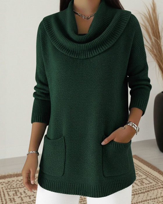Pullover Halskrage Langærmet