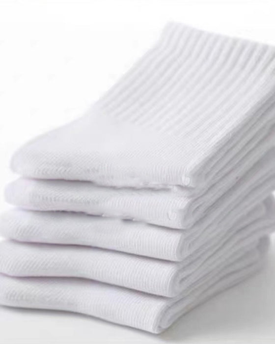 Ensfarvede behagelige sokker