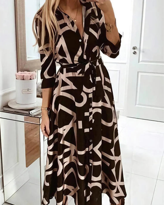 Kjole med lynlås og bindestrop