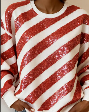 Sweatshirt Med Bådringning Og Rund Halsudskæring