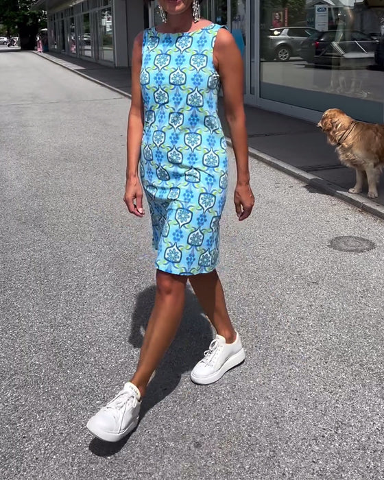 Slim fit kjole uden ærmer