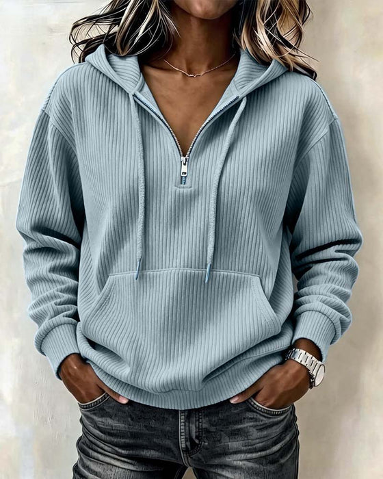 Hoodie Mode Lang Ærme