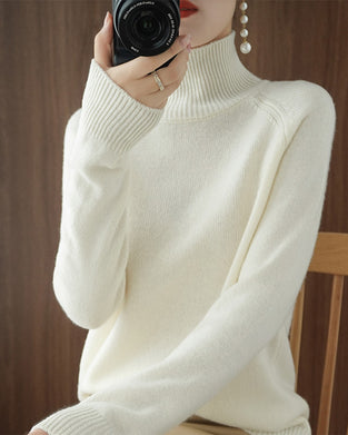 Elegant hvid turtleneck