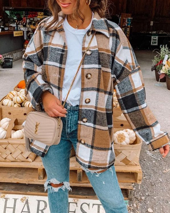 Ternet skjorte i afslappet pasform