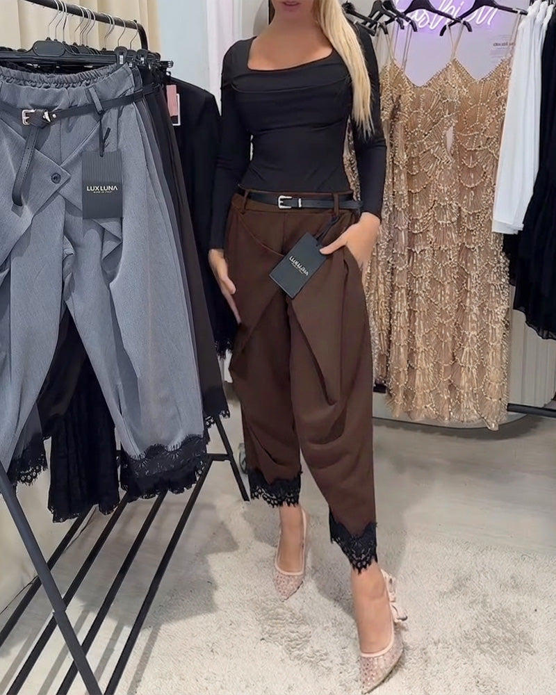 Bukser Modne Knipling Stiksning Harem