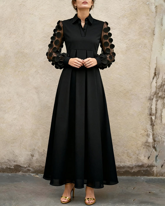 Elegant Kjole Med Moderne V-Hals