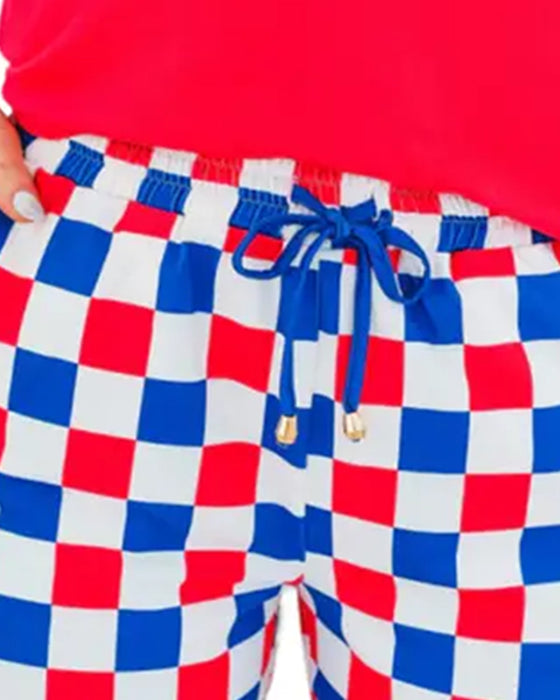 Shorts Skakbræt Snor Casual