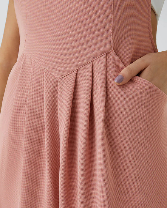 Overalls Ensfarvet Plisseret