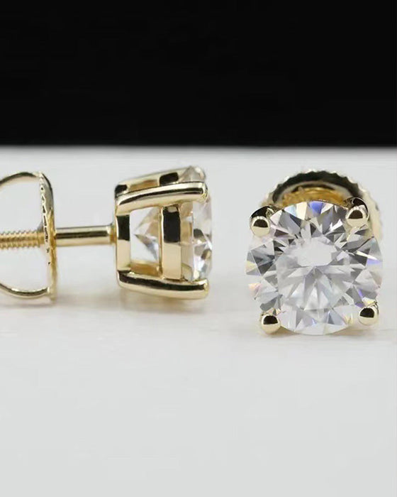 Klassiske runde zirkon øreringe