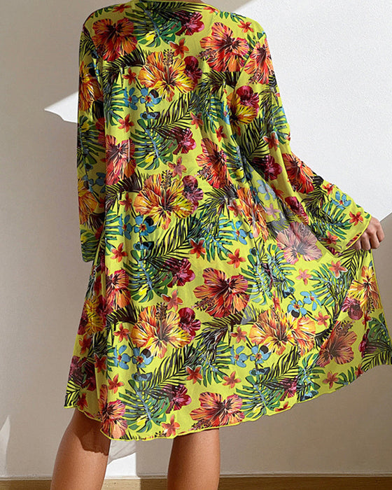 Blomstrede Bikinier og Cover-ups