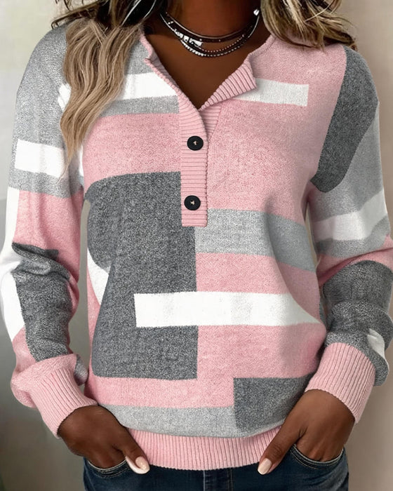 Sweatshirtternet Knap-Foran Langærmet